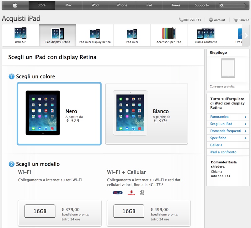 ipad 4 retina apple store online 800
