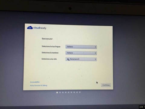 Selezione lingua in Chromebook