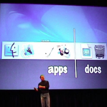 Le  immagini dal Keynote di Apple Expo Paris 2000