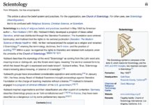 La Chiesa di Scientology e Wikipedia ai ferri corti