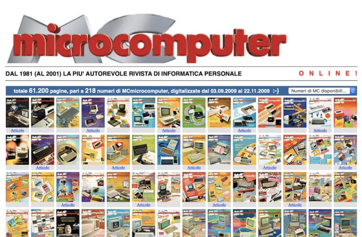 MCmicrocomputer: 20 anni di storia informatica disponibili online