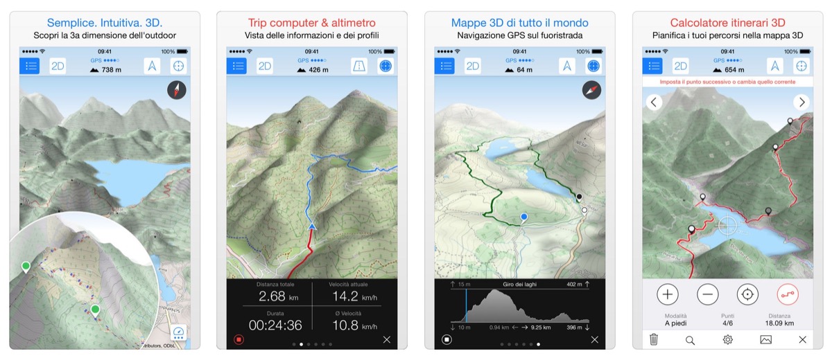 Strade, sentieri e piste da sci senza segreti su iPhone con Maps 3D