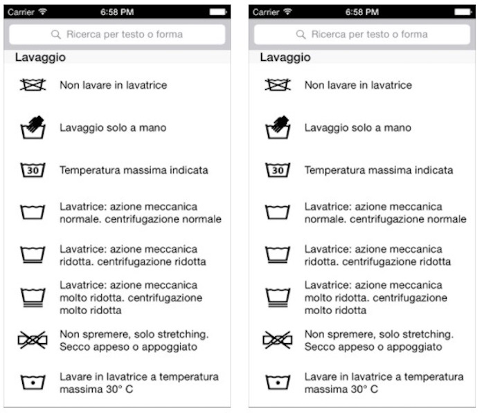 Etichettes: tutto sulle etichette dei vestiti, gratis per iPhone