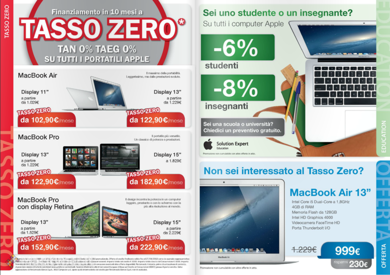 Med Store: è disponibile il nuovo volantino con tutte le offerte di Aprile sui prodotti Apple Med Store: è disponibile il nuovo volantino con tutte le offerte di Aprile sui prodotti Apple