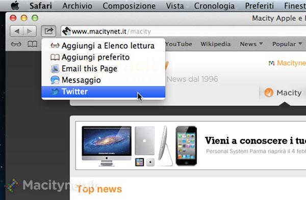 OS X 10.8 Mountain Lion, uno sguardo alle funzioni di condivisione OS X 10.8 Mountain Lion, uno sguardo alle funzioni di condivisione