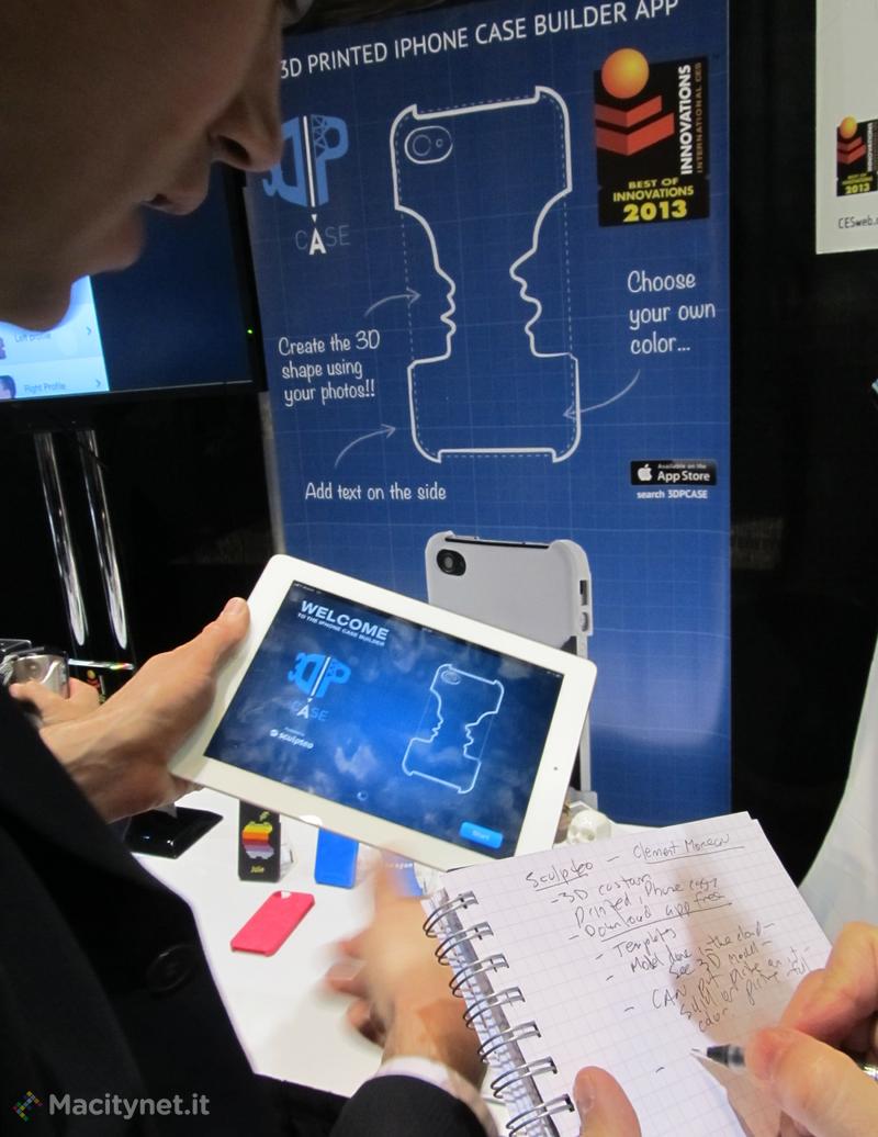 CES 2013: con 3DPCase Sculpteo crea la cover in 3D su misura per il vostro iPhone