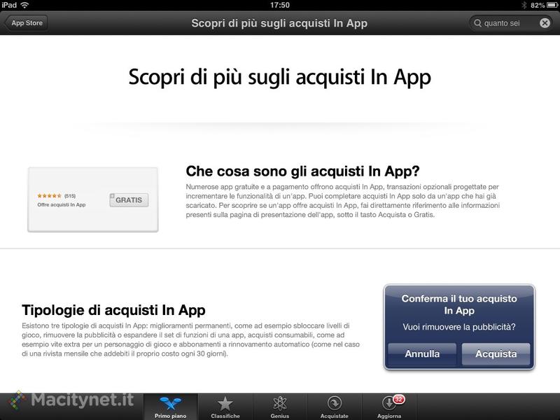 acquisti in-app acquisti in-app