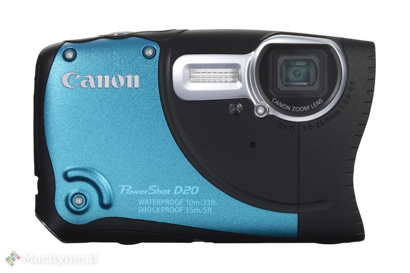 Canon PowerShot D20: la compatta che va anche in immersione