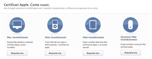 Ricondizionati certificati Apple