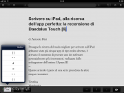 Scrivere su iPad, alla ricerca dell’app perfetta: la recensione di Daedalus Touch [6]