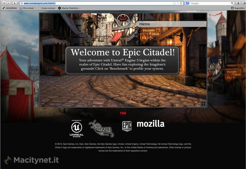 Mozilla ed Epic Games: ora Epic Citadel con Unreal Engine 3 funziona nel browser