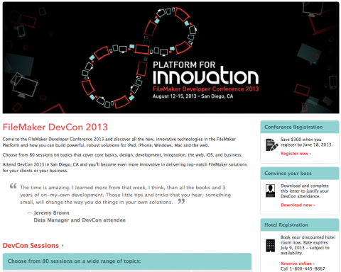 FileMaker Developer Conference 2013