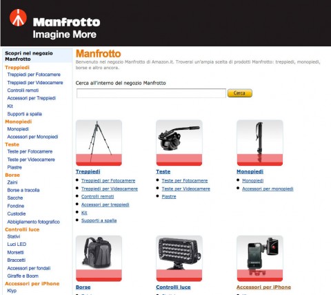 manfrotto su amazon