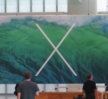 WWDC, anche lo striscione dedicato a OS X è minimalista