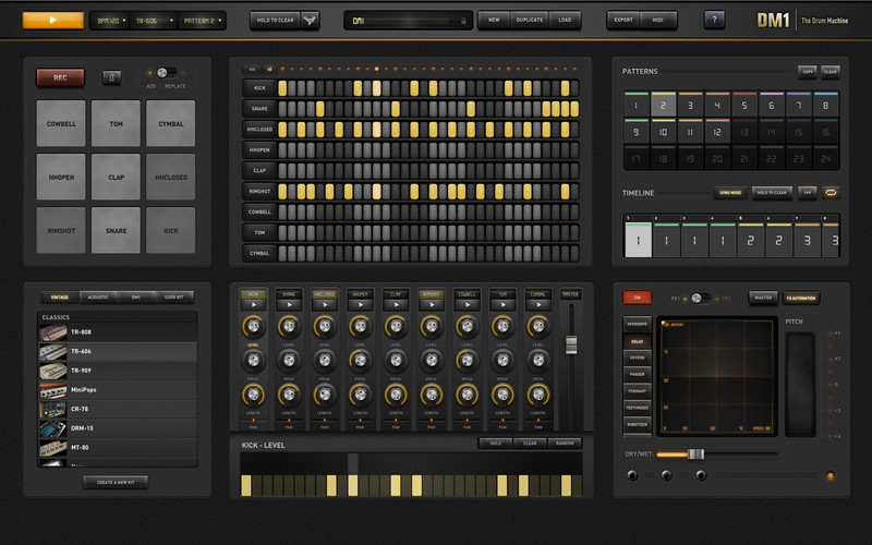 DM1 trasforma il Mac in una completa Drum Machine a soli 1,79 euro