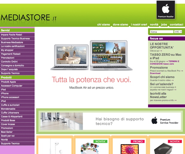 Da Mediastore super sconti sui MacBook Air di penultima generazione da 899 euro e numerose altre