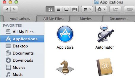 OS X 10.9 “Mavericks”, i tab nel Finder una reminiscenza di Mac OS 9