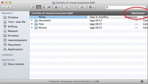 masterizzare con Mac