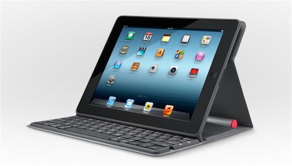 Logitech Solar Keyboard Folio, tastiera Bluetooth a pannelli solari con custodia per iPad
