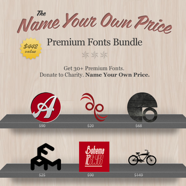 Stacksocial Premium Fonts Bundle, scegli tu il prezzo da pagare per le raccolte font professionali