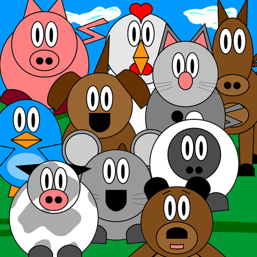 Impara i versi degli animali con un tap con Bambini ed animali per iPad