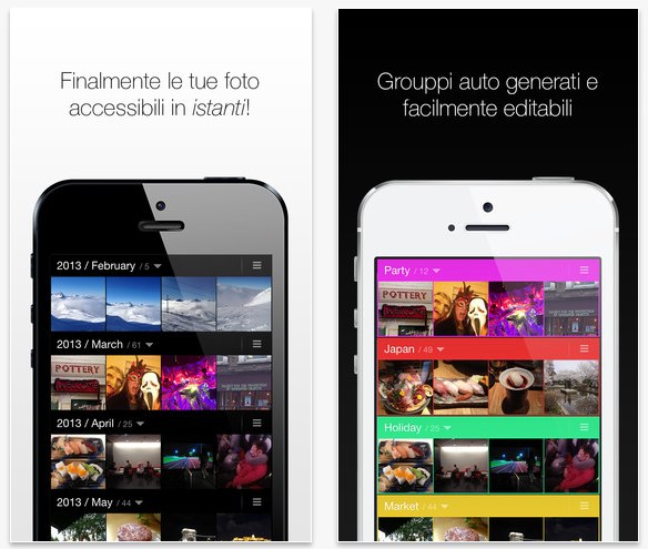 Instants organizza automaticamente le foto del rullino su iOS instants