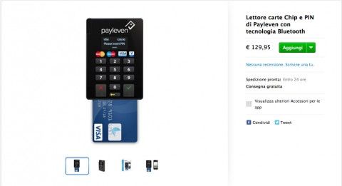 Payleven, pagamento bancomat e carte di credito ovunque, su Apple Store payleven
