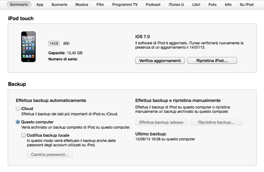 come disinstallare iOS 7 per tornare a iOS 6