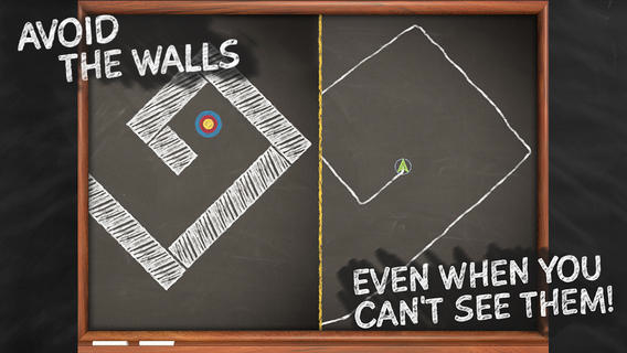 The Impossible Line: traccia la linea sulla lavagna tra gli ostacoli che scompaiono The Impossible Line