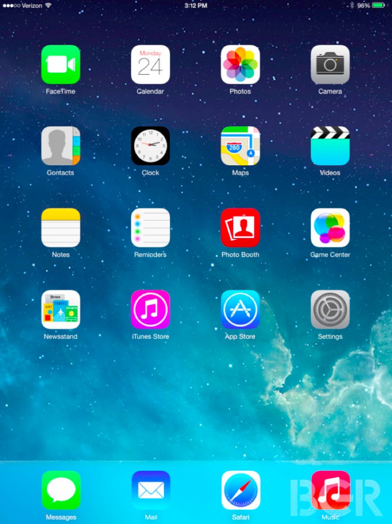 ios 7 per ipad