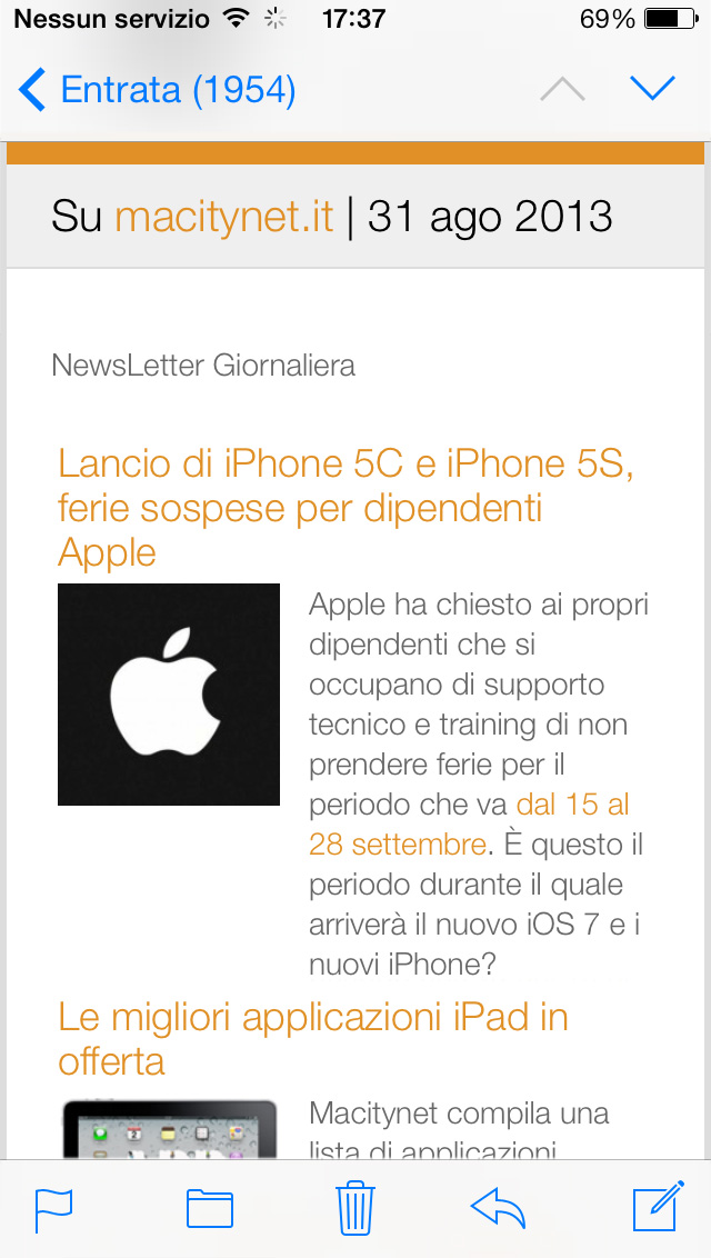sito Mac, iPhone e iPad newsletter