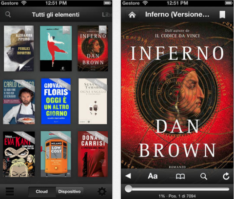 Kindle per iOS
