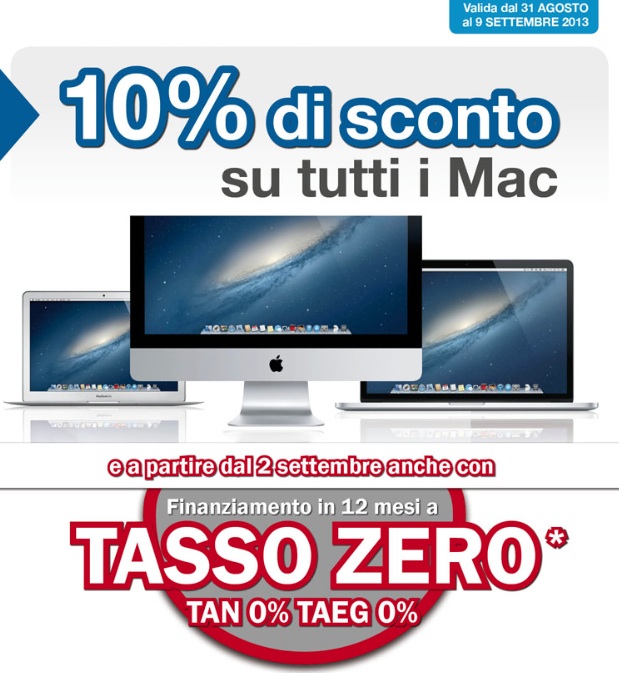 10% sconto Mac