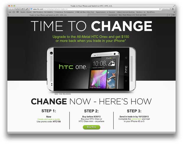 HTC Time to change