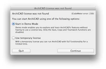 Errore licenza ArchiCAD
