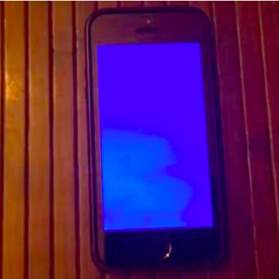 iphone blue screen
