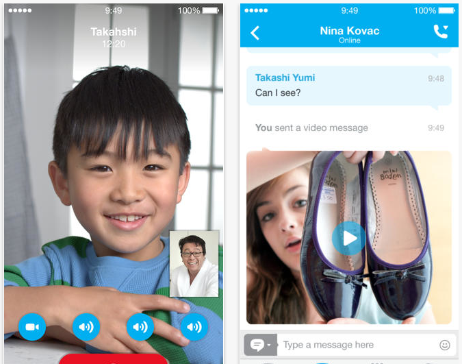 Skype per iOS Skype per iOS