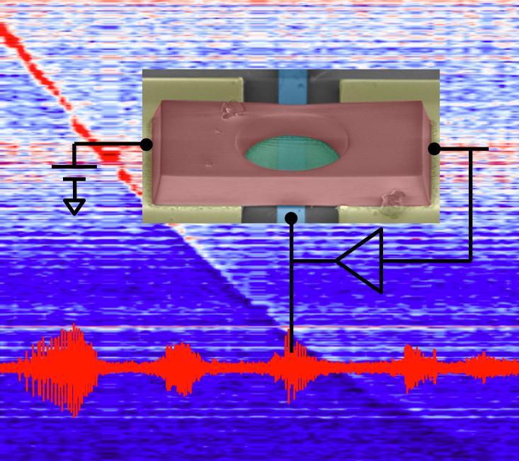 Il posizionamento di uno strato di atomi di grafene in un circuito provoca l’autoscillazione spontanea, utilizzabile per generare segnali in FM.