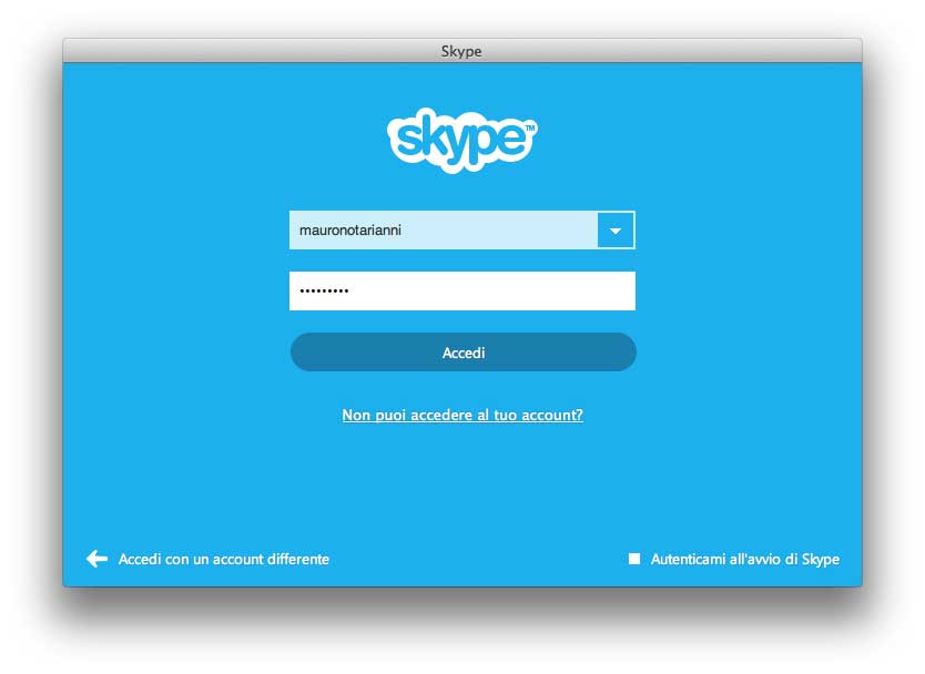 vecchia versione di skype per mac
