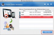 iTunes Data Recovery per Mac 1
