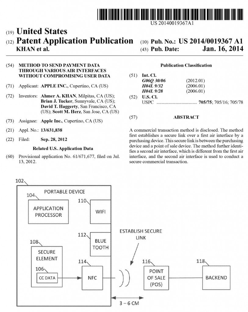 brevetto apple pagamenti ibeacon 1
