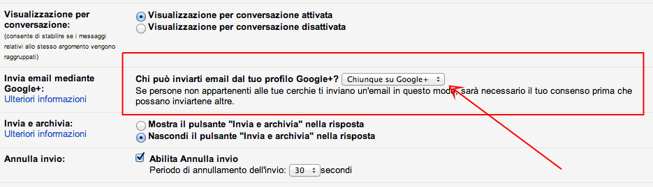 gmail google+