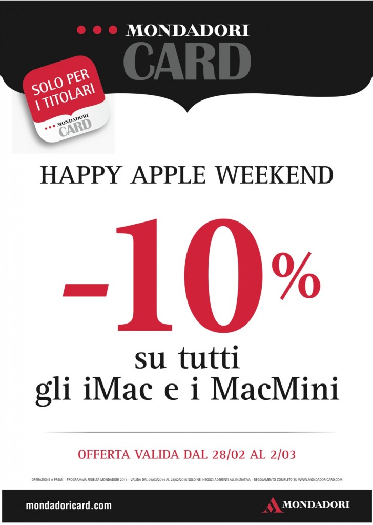 Card Happy Apple Weekend FEBBRAIO2014