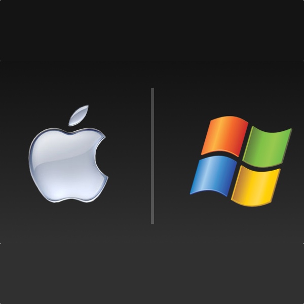apple vs microsoft icon 600