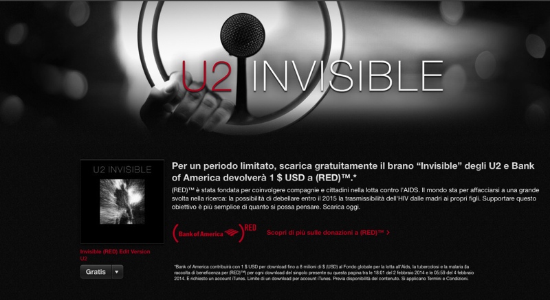 invisible U2 RED invisible U2 RED