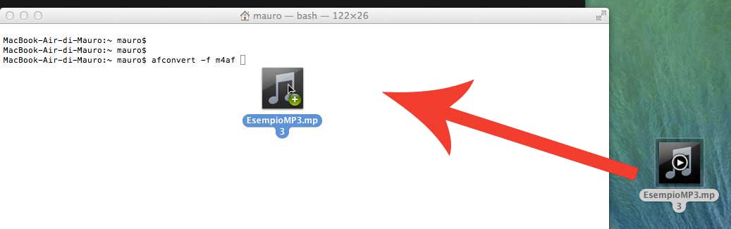 Conversione da Terminale