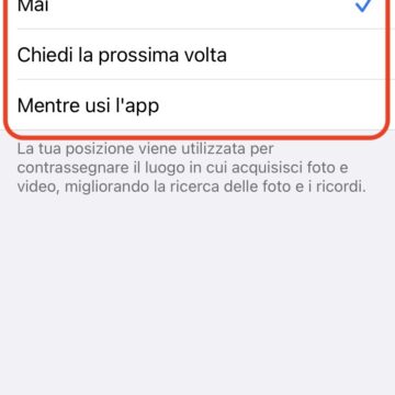Foto iPhone: come visualizzare e cancellare i dati di geolocalizzazione