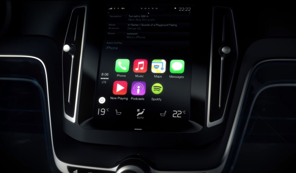 CarPlay Volvo mostra l’integrazione di iPhone in auto in un nuovo