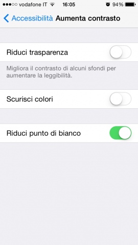 ios 7.1 trasparenza
