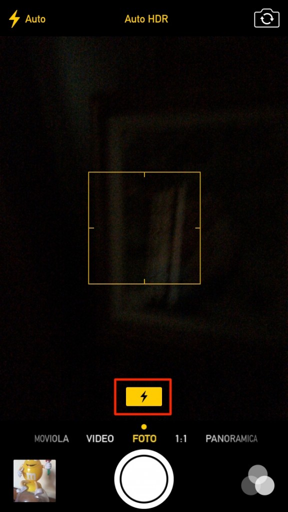 ios 7.1 foto 1 flash verticale